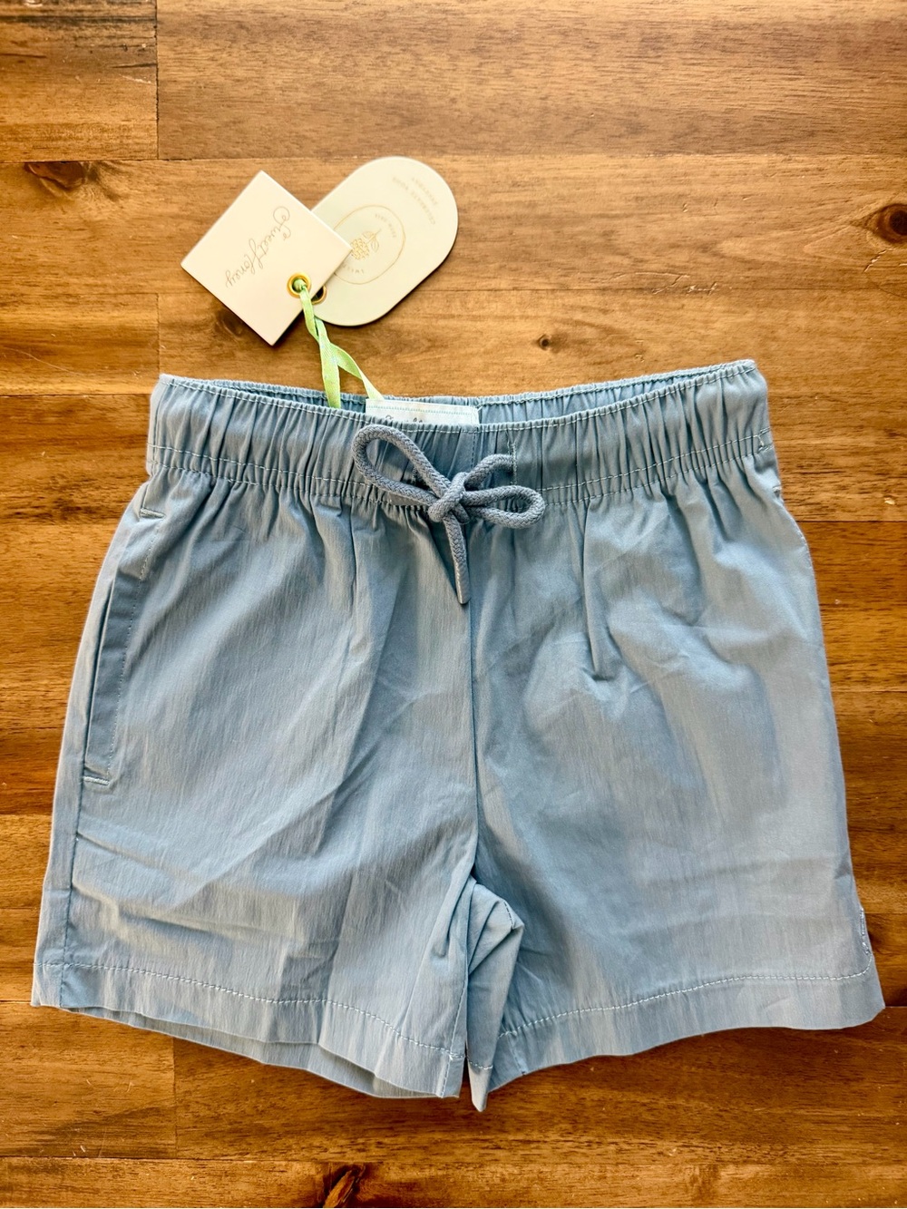 NWT SweetHoney Boys Blue Drawstring Shorts 4T
